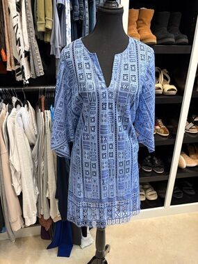 BCBGMaxAzria Light Blue Swim Cover-Up